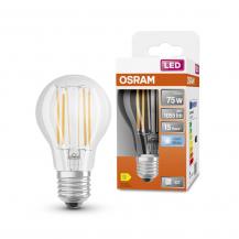 OSRAM E27 LED Filament Glühbirne klar 8W wie 75W neutralweißes Licht - gute Raumausleuchtung